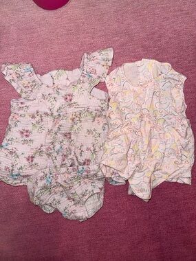 Two adorable Magnetic Me Dresses - floral and soft!